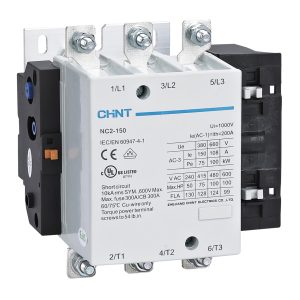 NC2-150 220VAC CONTACTOR 150A AC3 220VAC 3P +NO+NC 60HZ CHINT  : CHINT