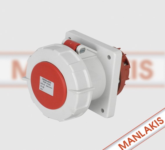 63A/4P/400VAC/205 TOMA EMPOTRADO 3P 63A + T