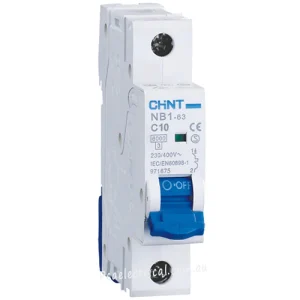 NXB-63 INTERRUPTOR TERMOMAGNETICO 1P 10A 6KA CHINT