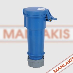 M526  TOMA AEREO 2P 32A+T IP44 MANLAKIS