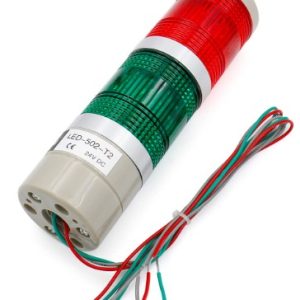 LTA-502- 2 220VAC LUZ BALIZA LED ROJO-VERDE 220VAC 10W C/BUZZER MAXYM : MAXYM 1082
