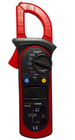 PR-103 PINZA AMPERIMETRICA DIGITAL "PRASEK PREMIUM" : PRASEK