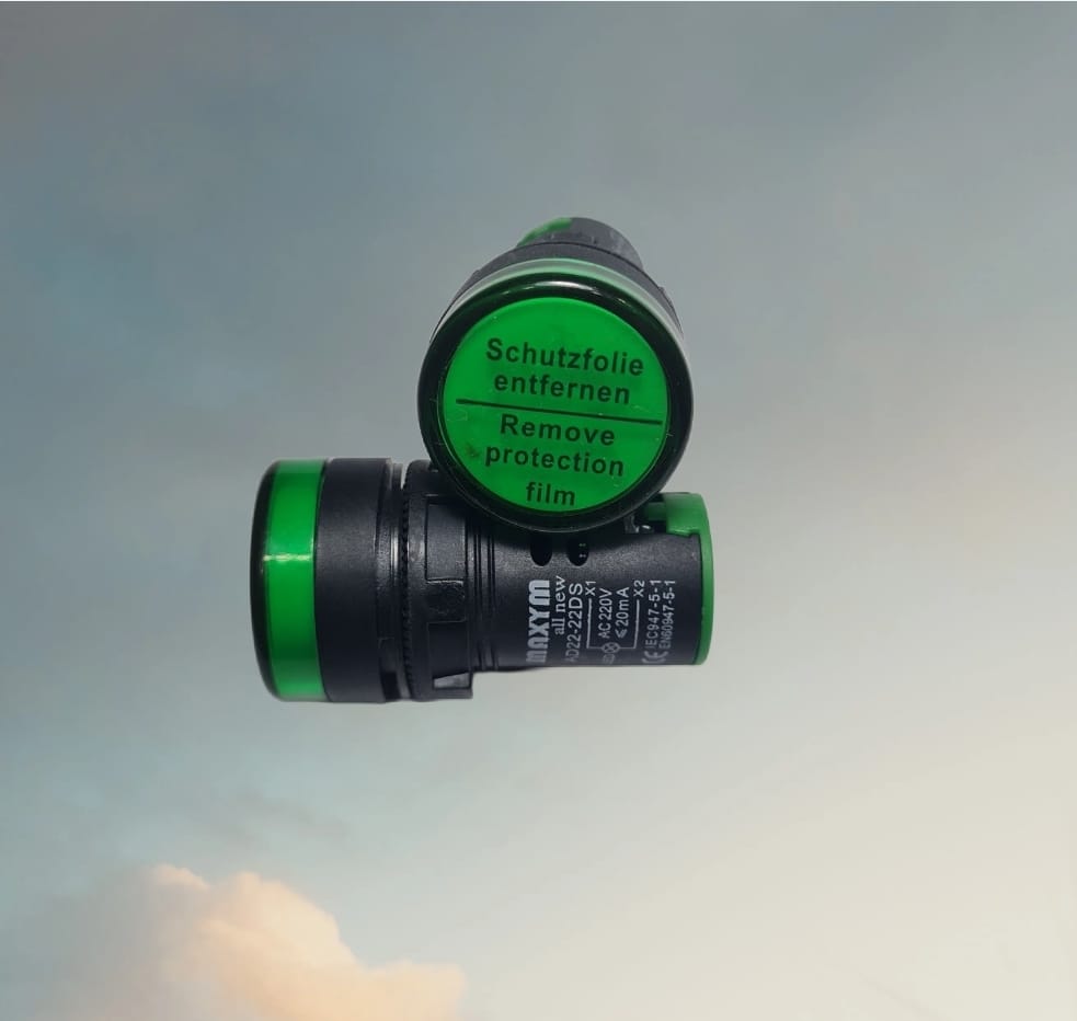 AD22-22DSG PILOTOS DE SEÑALIZACION LED VERDE 22mm 220VAC MAXYM