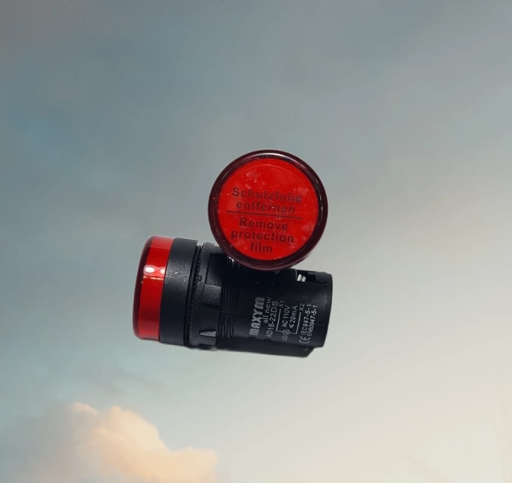 INDICADOR PILOTO LED ROJO 22mm 110VAC AD22-22DS MAXYM