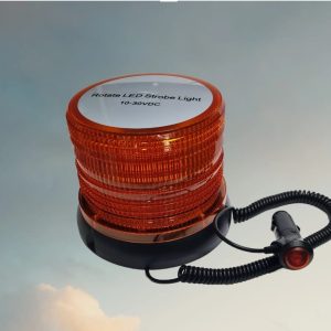 72-Y CIRCULINA ESTROBOSCOPICA Y ROTATIVO LED BASE IMANTADA 10-30VDC AMBAR MAXYM