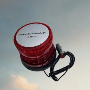 72-R CIRCULINA ESTROBOSCOPICA Y ROTATIVO LED BASE IMANTADA10-30VDC ROJO MAXYM