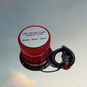 30-R CIRCULINA ESTROBOSCOPICA LED BASE IMANTADA 10-30VDC ROJO MAXYM