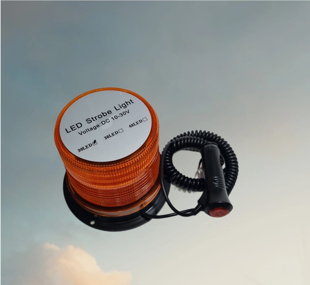 30-Y CIRCULINA ESTROBOSCOPICA LED BASE IMANTADA 10-30VDC AMBAR MAXYM