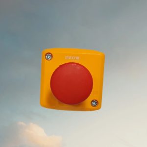 XAL-D164H29  PULSADOR PARADA EMERGENCIA CON RETORNO C/CAJA MAXYM