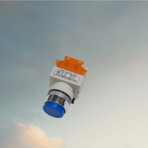 Y090/B PULSADOR S/RETORNO PVC NO/NC AZUL MAXYM