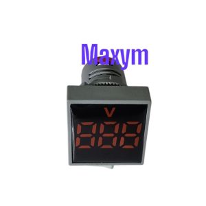 AD101-22VMS/R PILOTO INDICADOR DE VOLTAJE 22mm 20-500VAC ROJO CUADRADO MAXYM