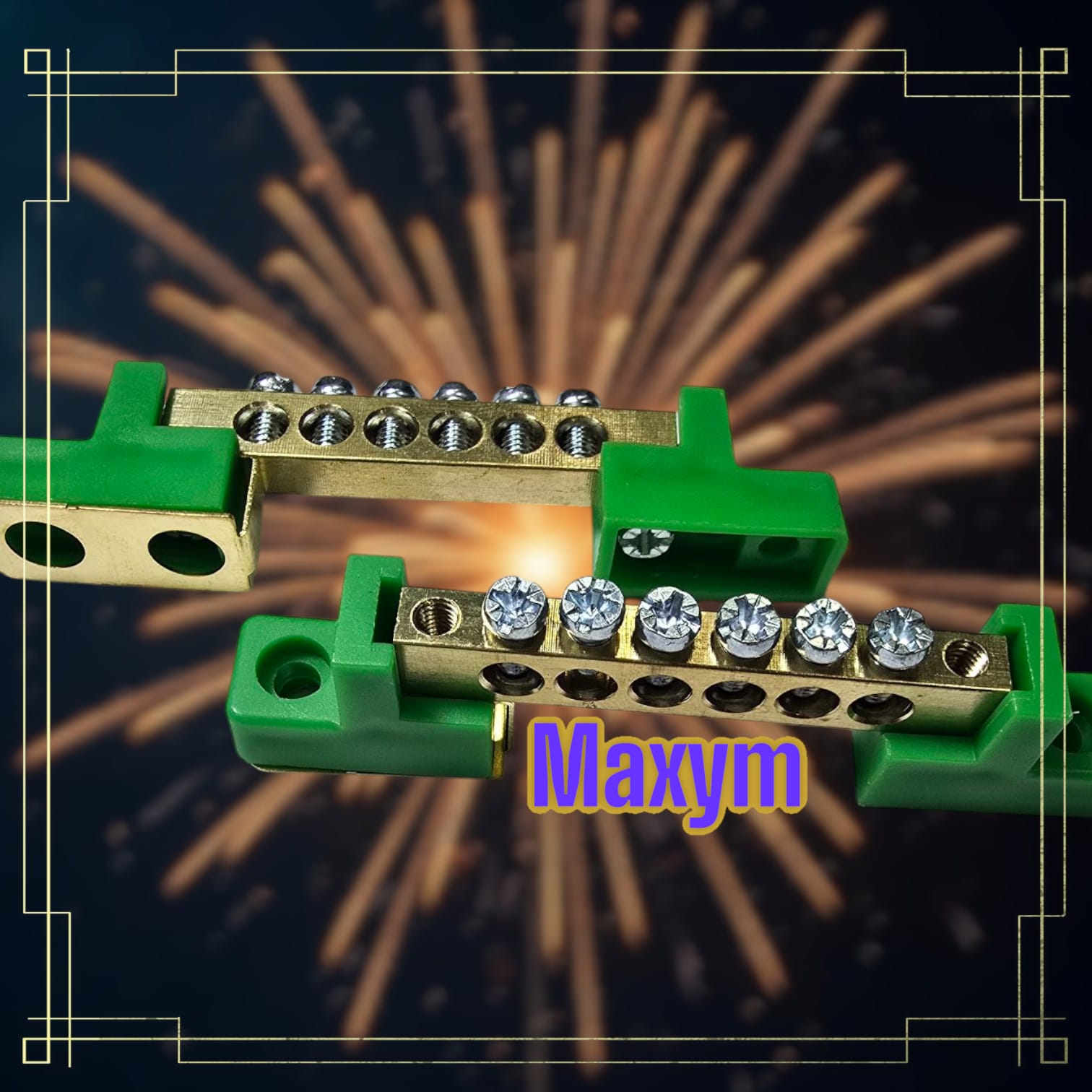 JHT7-0609 BORNERA DE TIERRA PVC 6 PUNTOS VERDE MAXYM