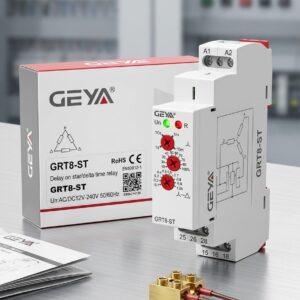 GRT8-ST AC/DC 12V~240V RELE ESTRELLA TRIANGULO  GEYA