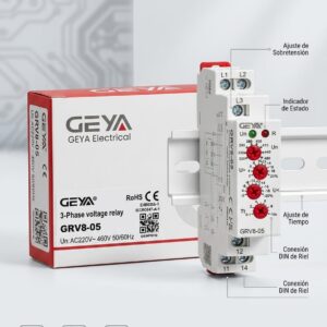 GRV8-05 - M460 RELE PERDIDA DE FASE 3F 220VAC-460VAC 50/60HZ GEYA