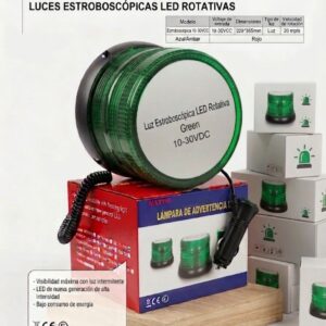 72-G CIRCULINA  LED STROBO-ROTATIVO 10-30VDC VERDE MAXYM