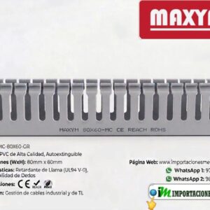 CANALETA RANURADA 80x60 x 2mt MAXYM