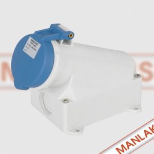 M1421 TOMA ADOSADO 2P 32A + T IP44 AZUL MANLAKIS