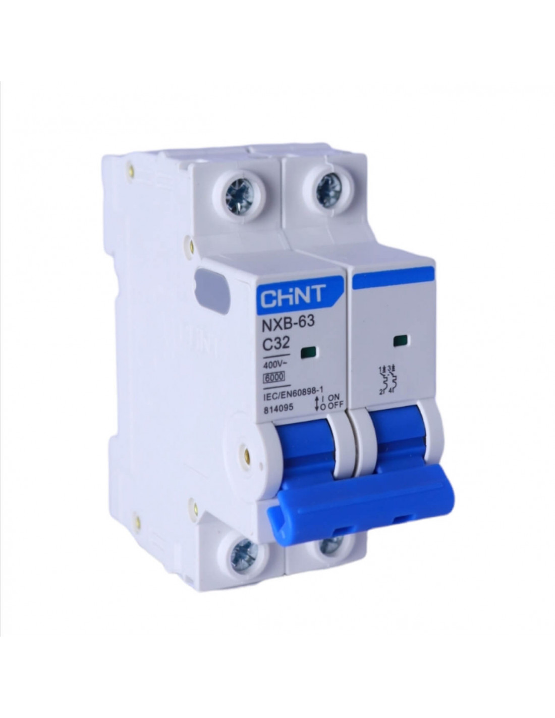 NXB-63 INTERRUPTOR TERMOMAGNETICO 2P 32A 6KA CHINT