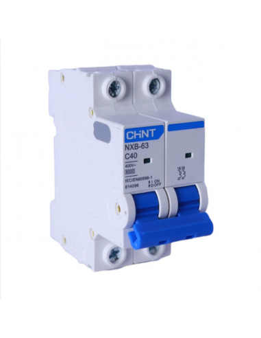 NXB-63 INTERRUPTOR TERMOMAGNETICO 2P 40A 6KA CHINT